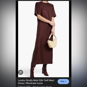 Loulou Studio Ox Silk-Twill Maxi Dress XS